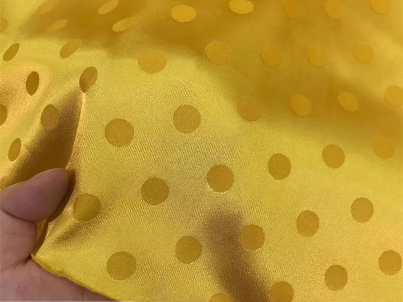 designer fabric polka dot satin wholesale satin fabric 100% polyester jacquard spandex fabrics for ladys garments clothing