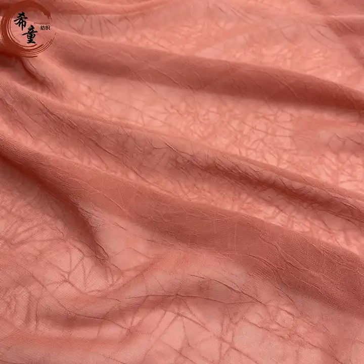 Chiffon Fabric For Scarf New Design Comfortable Woven 100% polyester Crinkle Crepe Chiffon Fabric For Scarf