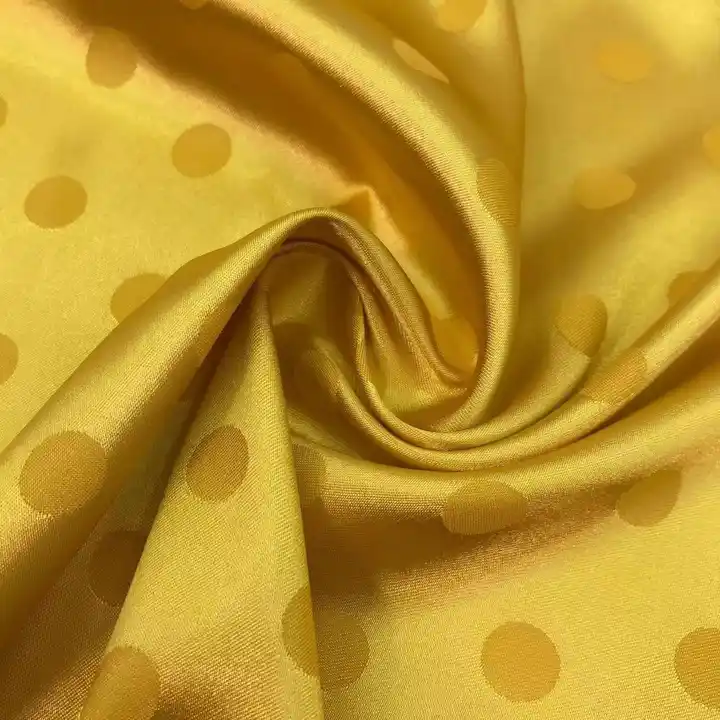 designer fabric polka dot satin wholesale satin fabric 100% polyester jacquard spandex fabrics for ladys garments clothing