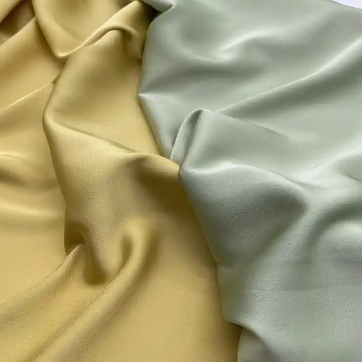 New design 100% Polyester fabric satin chiffon soft hand feel smooth touching satin similar to acetate pajamas fabric