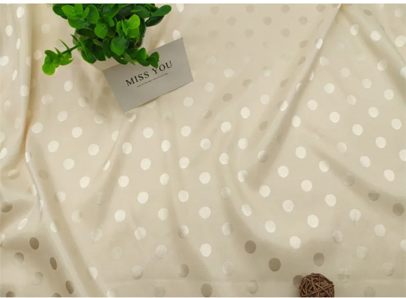 designer fabric polka dot satin wholesale satin fabric 100% polyester jacquard spandex fabrics for ladys garments clothing