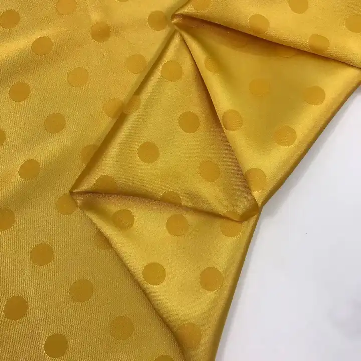 designer fabric polka dot satin wholesale satin fabric 100% polyester jacquard spandex fabrics for ladys garments clothing